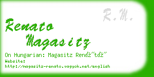 renato magasitz business card
